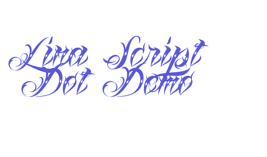 Lina Script Dot Demo Font Download