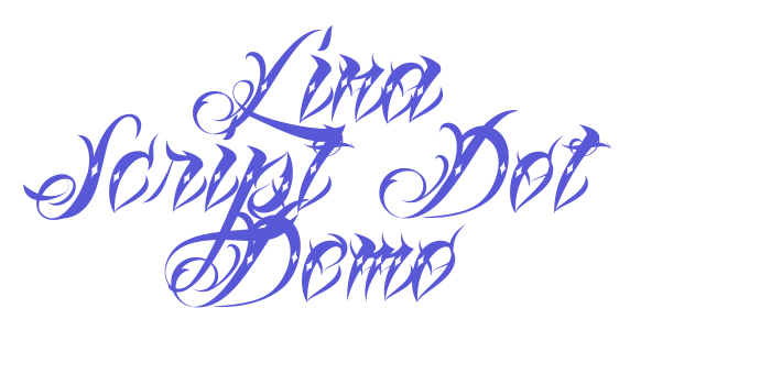 Lina Script Dot Demo Font Download