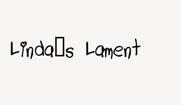 Linda’s Lament Font