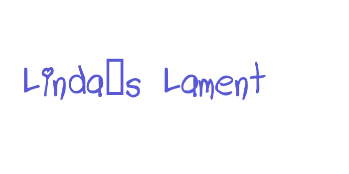 Linda’s Lament Font Download