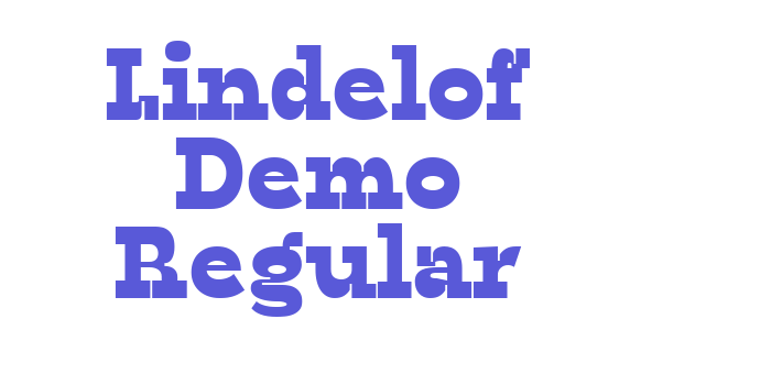 Lindelof Demo Regular Font Download