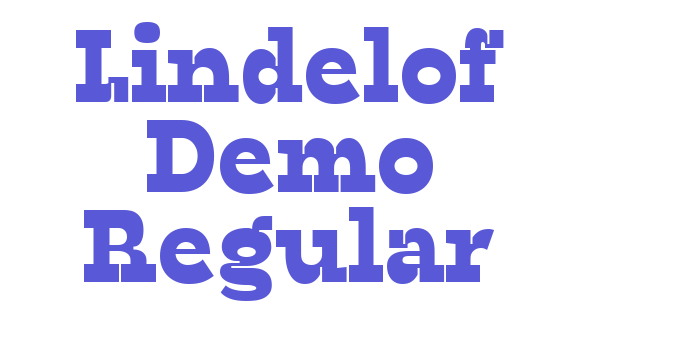 Lindelof Demo Regular Font