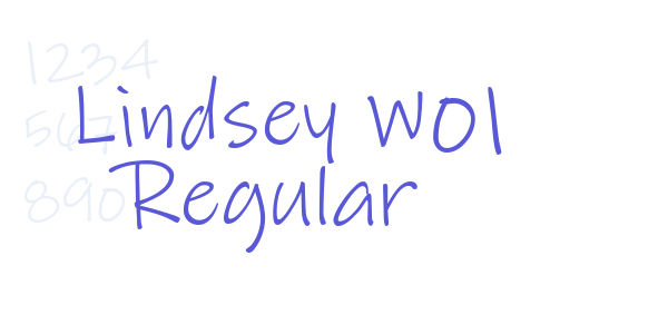 Lindsey W01 Regular font free