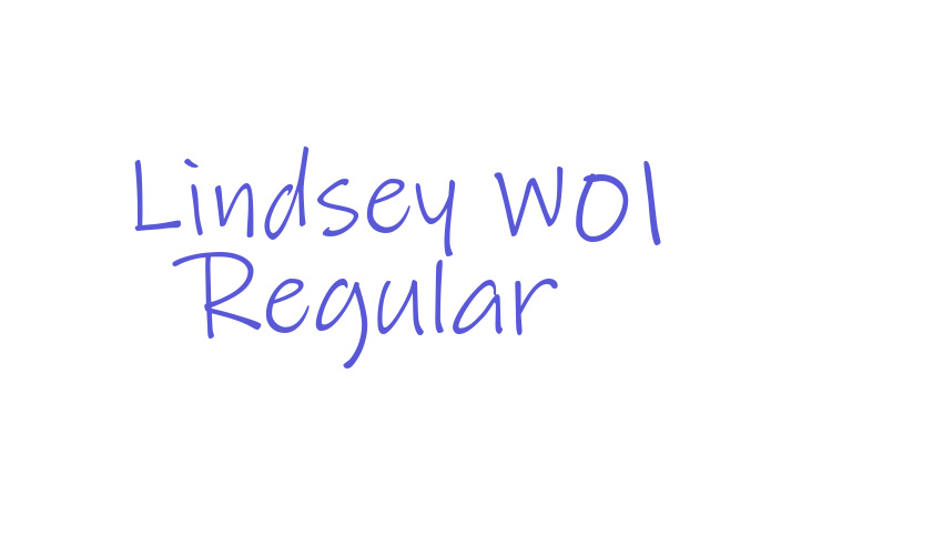 Lindsey W01 Regular Font