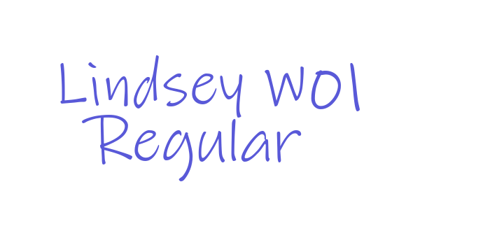 Lindsey W01 Regular Font Download