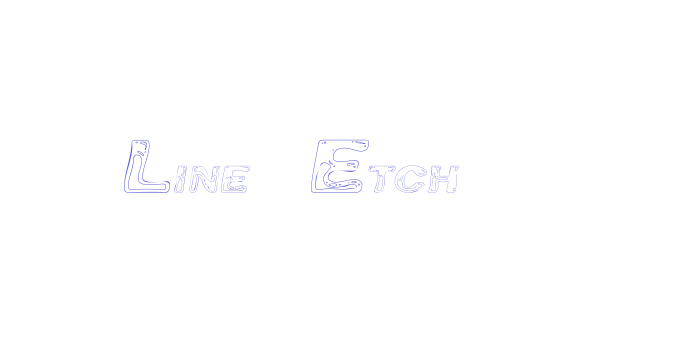 Line Etch Font