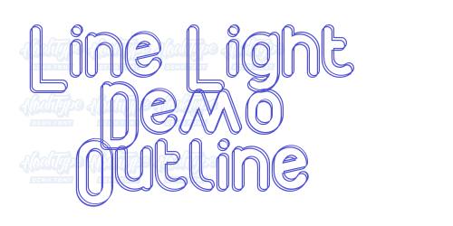 Line Light Demo Outline-font-download