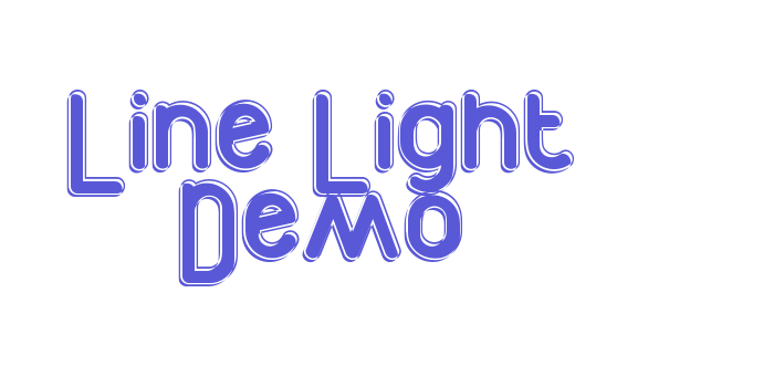 Line Light Demo Font Download