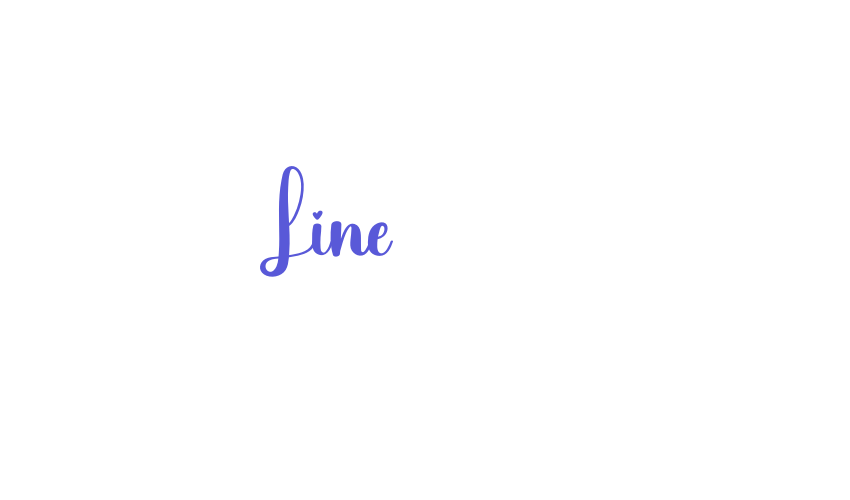 Line Font