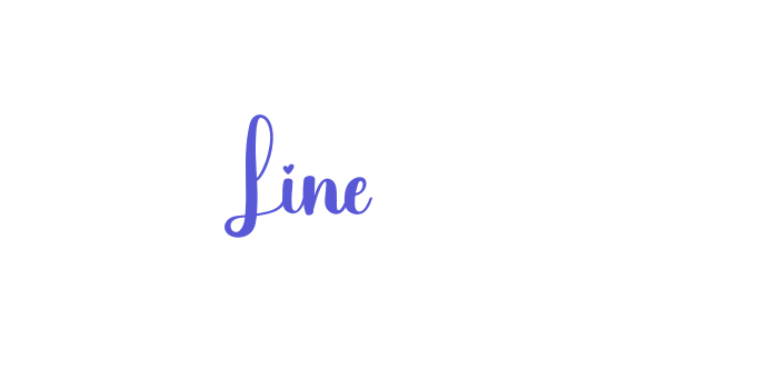 Line Font