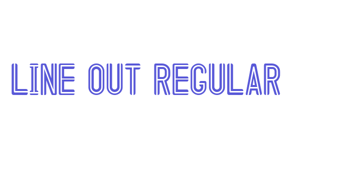 Line out Regular Font Download