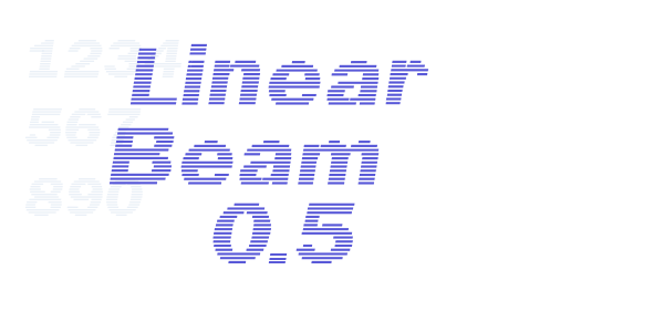 Linear Beam    0.5 font free