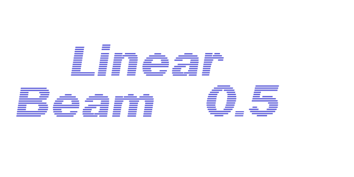 Linear Beam    0.5 Font Download