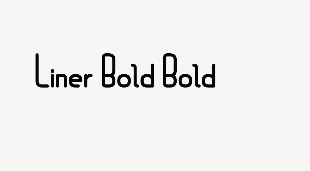 Liner Bold Bold font download