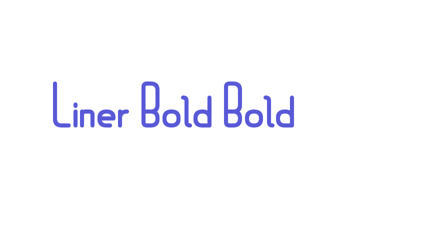 Liner Bold Bold Font