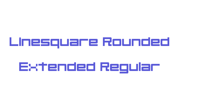 Linesquare Rounded Extended Regular Font Download