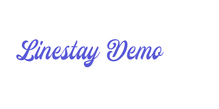 Linestay Demo Font Download