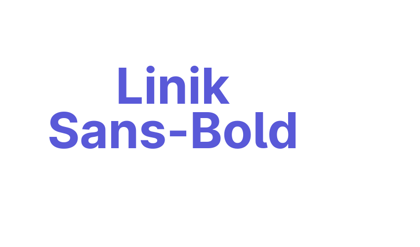 Linik Sans-Bold Font Download