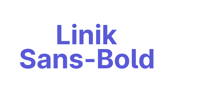 Linik Sans-Bold Font Download