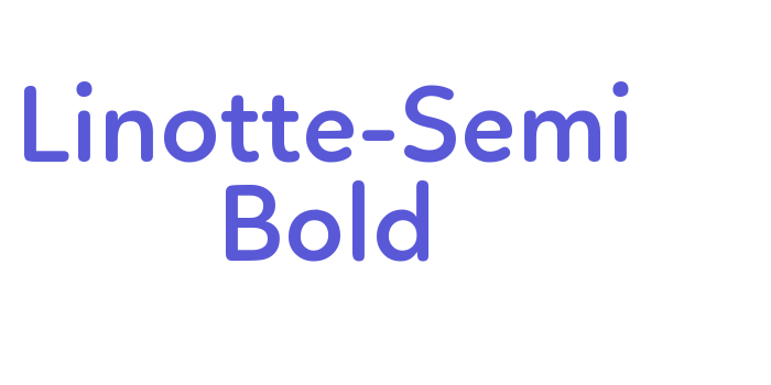 Linotte-Semi Bold Font