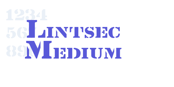 Lintsec Medium font