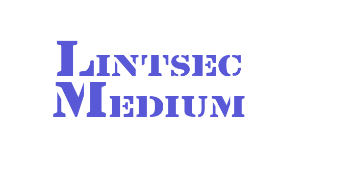 Lintsec Medium Font Download