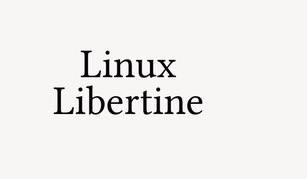 Linux Libertine Font