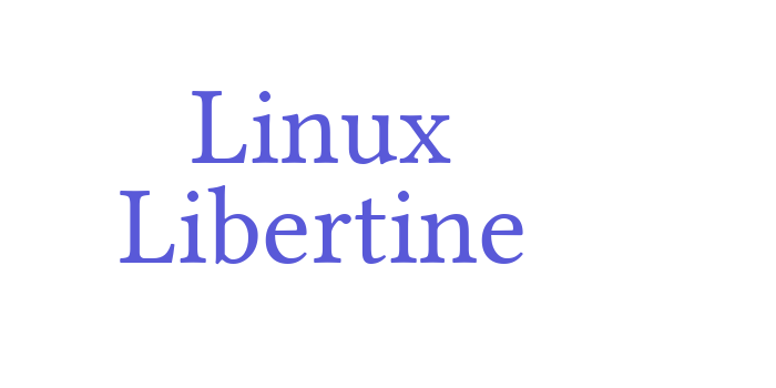 Linux Libertine Font