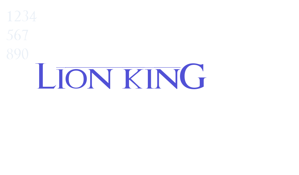 Lion kinG-font-download