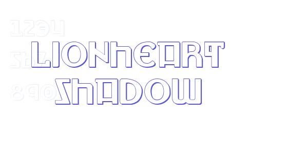 Lionheart Shadow font free