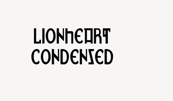 Lionheart Condensed Font