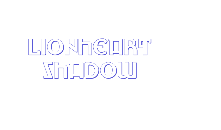 Lionheart Shadow Font Download