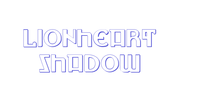 Lionheart Shadow Font Download