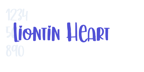 Liontin Heart-font-download