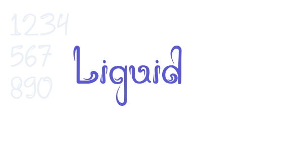 Liquid font free