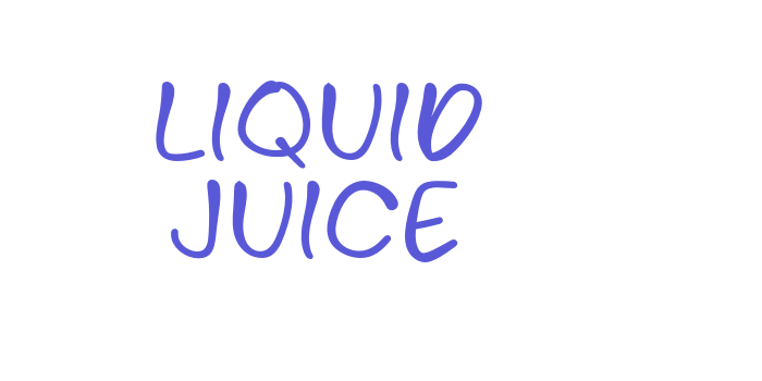 Liquid Juice Font