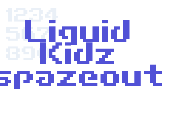 Liquid Kidz spazeout Font Download