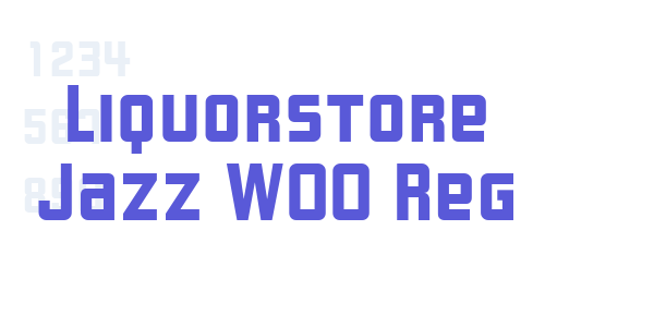 Liquorstore Jazz W00 Reg font free