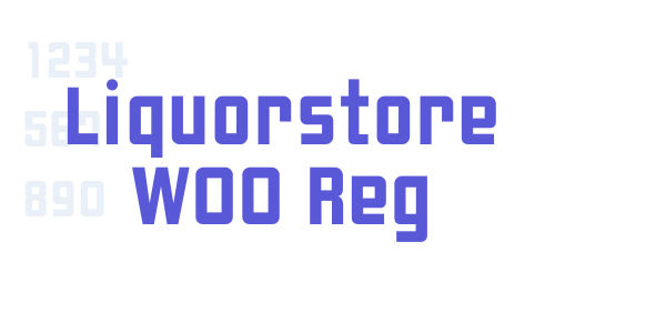 Liquorstore W00 Reg font free