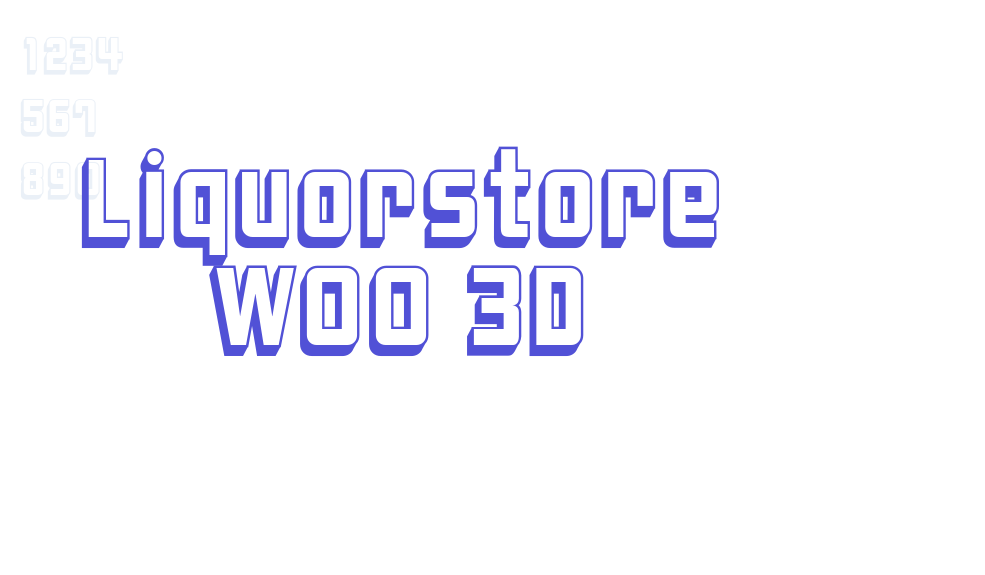 Liquorstore W00 3D-font-download