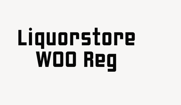 Liquorstore W00 Reg Font