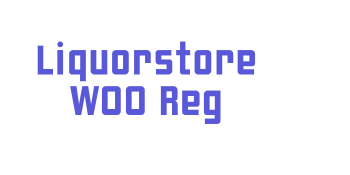 Liquorstore W00 Reg Font Download