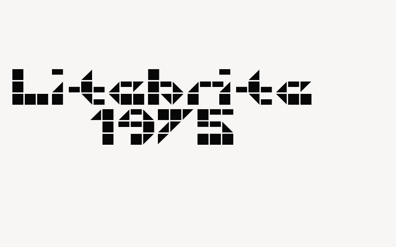 Litebrite 1975 Font