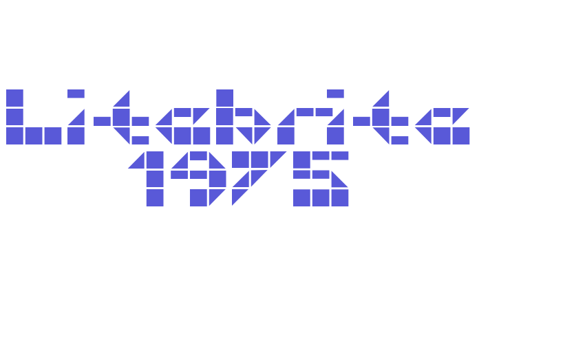 Litebrite 1975 Font