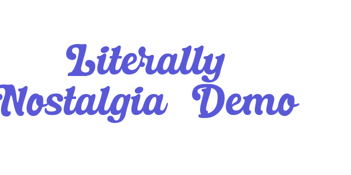 Download Literally Nostalgia-Demo Font