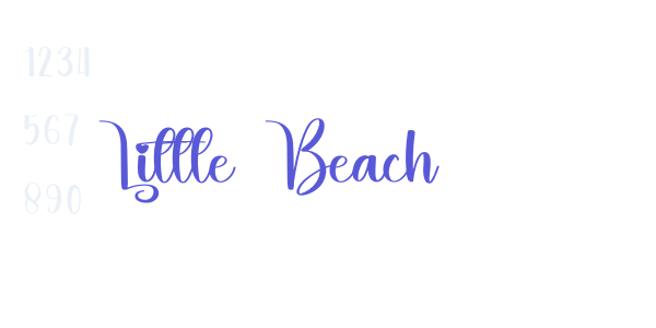 Little Beach font free