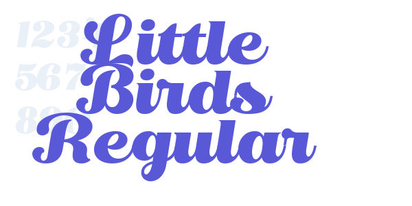 Little Birds Regular font