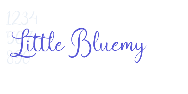 Little Bluemy font free