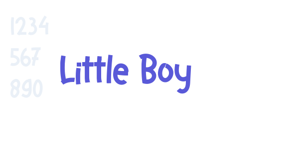 Little Boy font