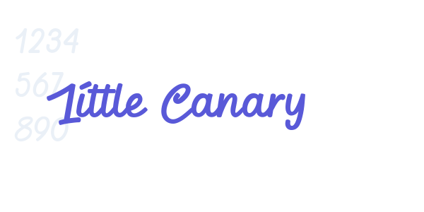 Little Canary font free